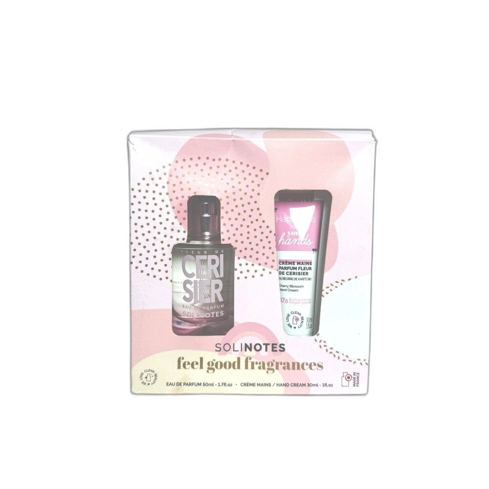 Solinotes Cherry Blossom Set 1.7 EDP Spray, 1 Oz Hand Cream
